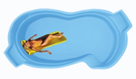 Композитный бассейн Мартиника 5,66*2,76*1,62 м., Франмер (Россия/Франция), цвет на выбор